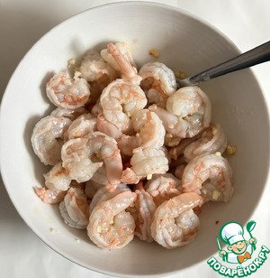 Креветки со стеклянной лапшой по-азиатски