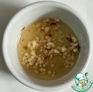 Креветки со стеклянной лапшой по-азиатски