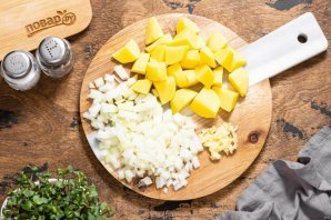 Постный борщ с грибами