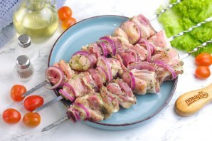 Шашлык с киви