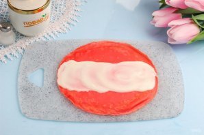 Блинный торт "Роза"