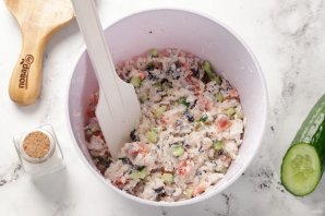 Ленивые роллы в аэрогриле