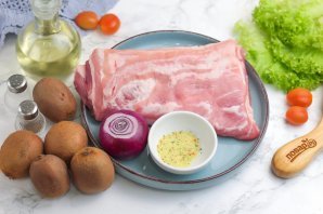 Шашлык с киви