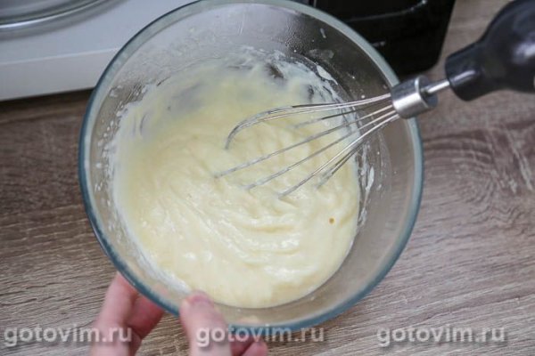 Заварной крем на крахмале со сливочным маслом (в микроволновке)