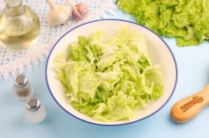 Салат "Цезарь" с майонезом