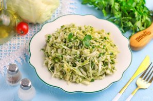 Постный салат из капусты Постный салат из капусты