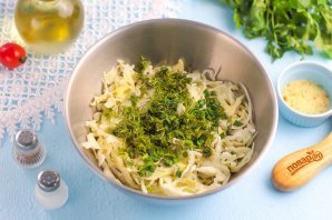 Постный салат из капусты Постный салат из капусты