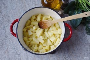 Постный картофельный суп