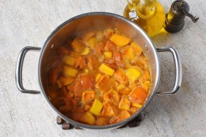 Постный суп из тыквы