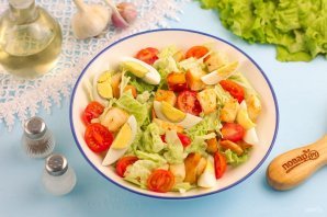 Салат "Цезарь" с майонезом