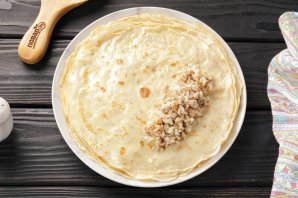 Блины с мясом и рисом