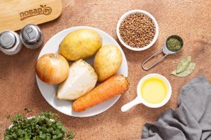 Постный суп с гречкой Постный суп с гречкой