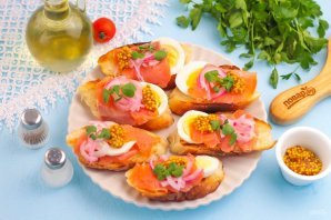 Канапе с семгой Канапе с семгой