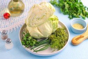 Постный салат из капусты Постный салат из капусты