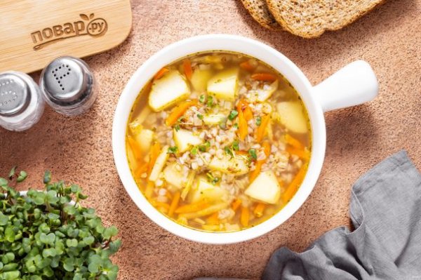 Постный суп с гречкой Постный суп с гречкой