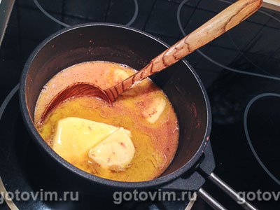Шоколадные профитроли с масляным кремом с маскарпоне