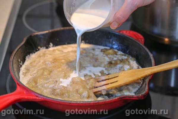 Сливочный заварной банановый крем &laquo;Бананы в карамели&raquo; 