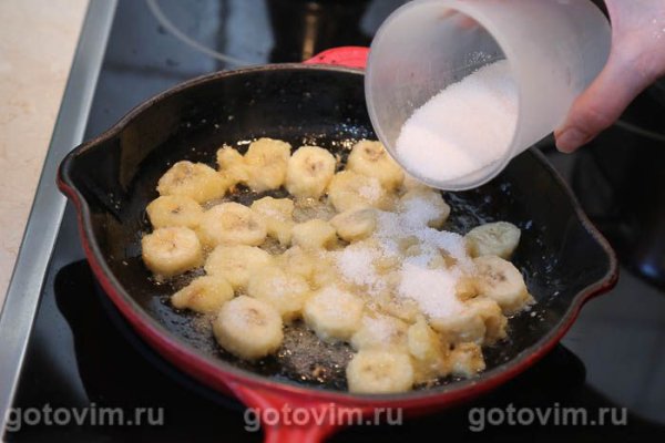 Сливочный заварной банановый крем &laquo;Бананы в карамели&raquo; 