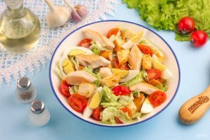 Салат "Цезарь" с майонезом