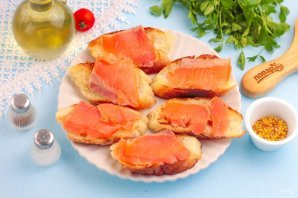 Канапе с семгой Канапе с семгой