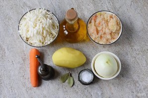 Овощное рагу с картофелем и капустой