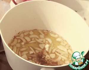 Треска с имбирной зеленью, морковью, рисом