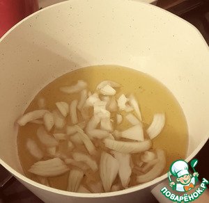 Треска с имбирной зеленью, морковью, рисом