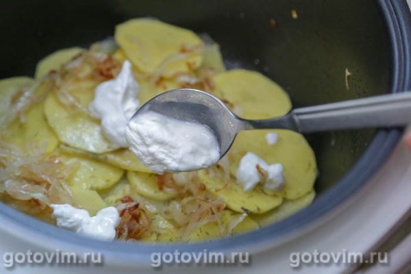 Запеканка из салаки с картофелем в мультиварке