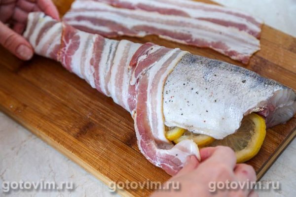 Судаки в беконе