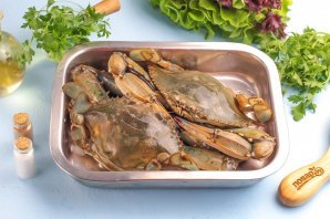 Краб в духовке