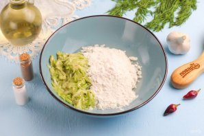 Постные оладьи из кабачков