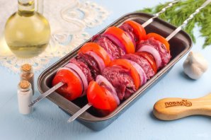 Шашлык из говядины в духовке