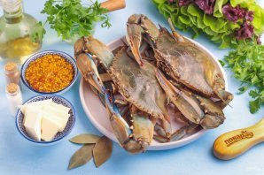 Краб в духовке