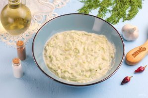 Постные оладьи из кабачков