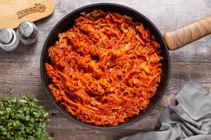 Постная солянка из свежей капусты