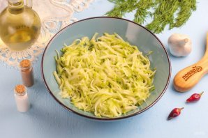 Постные оладьи из кабачков