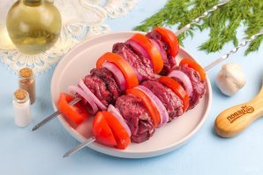 Шашлык из говядины в духовке