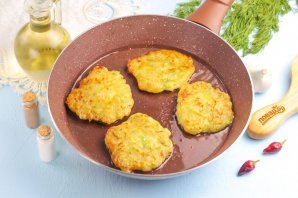 Постные оладьи из кабачков