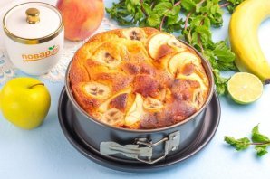 Безумно вкусный и простой пирог с фруктами