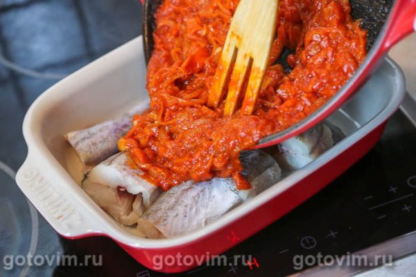 Минтай в томате 