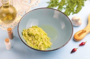 Постные оладьи из кабачков