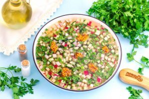 Окрошка постная