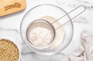 Оладьи из зеленой гречки