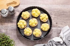 Постные фаршированные грибы