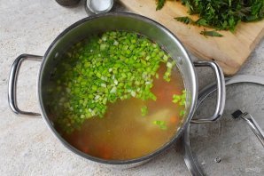 Куриный суп с крапивой