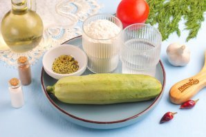 Постные оладьи из кабачков