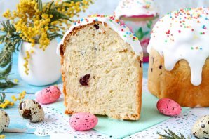 Кулич на топленом молоке