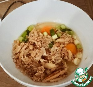 Омлет с крабом (по мотивам Теншинхан)