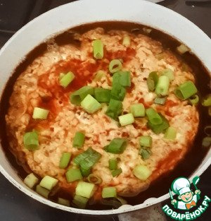 Омлет с крабом (по мотивам Теншинхан)