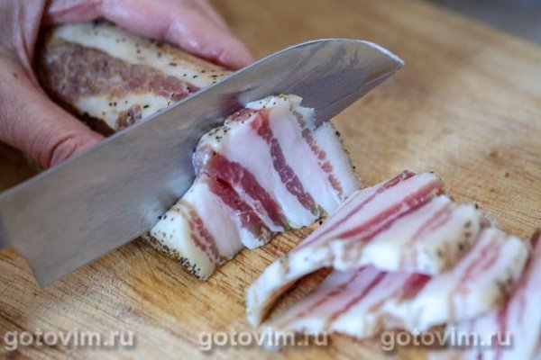 Шашлык из картофеля с салом